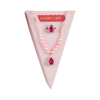 Celebrate in style with this vibrant Hot Pink Birthday Jewelry Set
