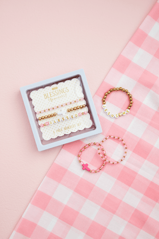 Pink Blessings Beaded Bracelets