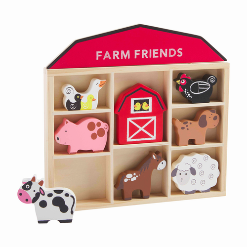 Farm Animal Set Wood