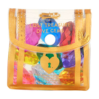Clear bag with colorful 'Lost Treasure Dive Gems' 