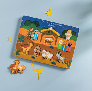 Children's nativity scene puzzle
