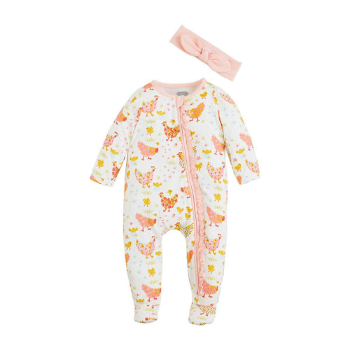 Flower Chicken Sleeper Hdbn 3-6m