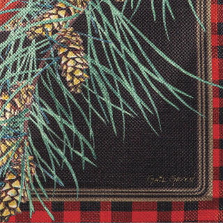 Cardinal Peace Burlap G Flag