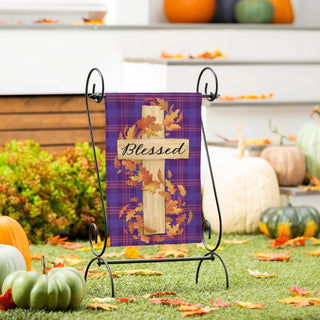 'Blessed' fall garden flag