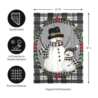 country-snowmen-moire-garden-flag