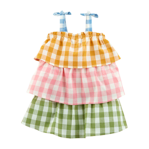 Tiered Check Dress 5T