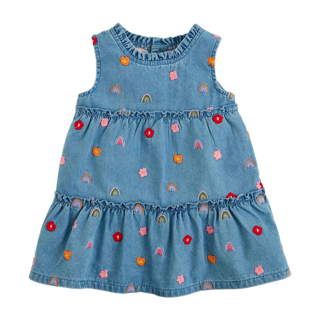 Rainbow Flower Dress 12-18m