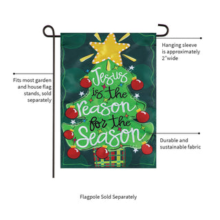 Jesus Is The Reason Applique Garden Flag