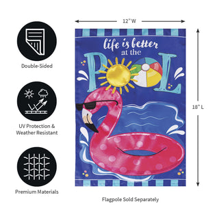 Life is Better at the Pool GFlag