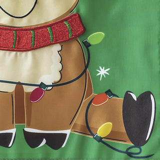 Merry Christmas to All Applique Flag