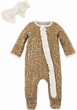Fawn Waffle Sleeper HB 6-9m