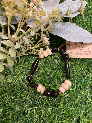 Julie Bracelet Onyx & Ivory