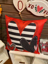 Load image into Gallery viewer, Patterned Heart 18&quot; Interchangeable Pillow