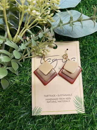 Earrings Minerva Burgundy