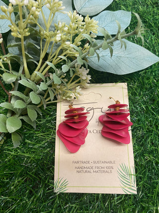 Earrings Edna Fuchsia