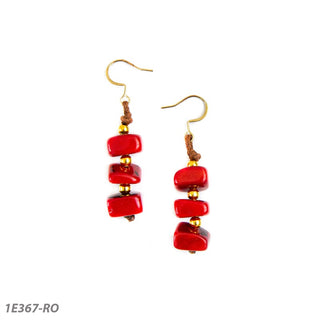 Zoraida Earrings Red