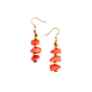 Zoraida Earrings Poppy Coral