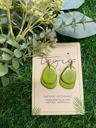 Earrings Fiesta Olive Green