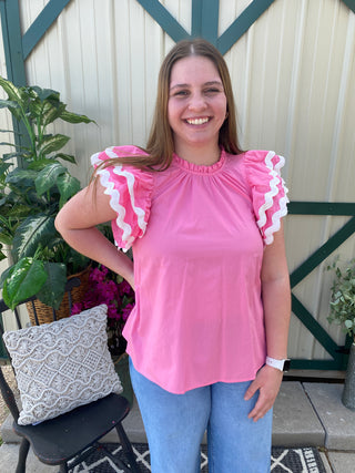 Angie Ric Rac Top Pk-L