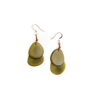 Earrings Fiesta Olive Green