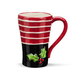 Holly and Stripes Mug