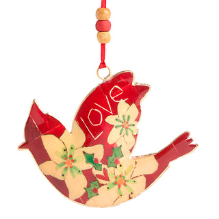 Love Metal Bird Ornament