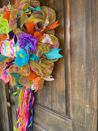 Wreath Mesh Fiesta with Tails Too