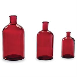 Red Bottle Vase Lg