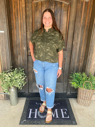 Camo Button Up Shirt