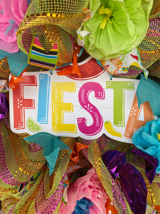 Wreath Mesh Fiesta with Tails Too