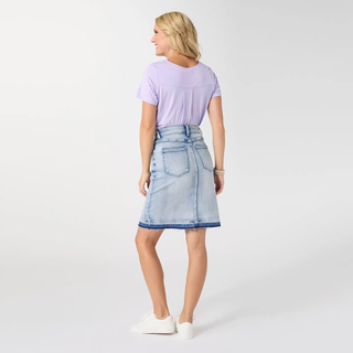 Skirt Everstretch w Fray Detail Small