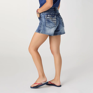 Shorts EverStretch w Stars Embroidered Small