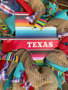 Wreath Mesh Serape TX