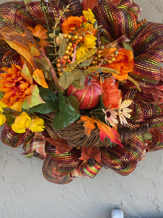 Wreath Mesh Cornucopia