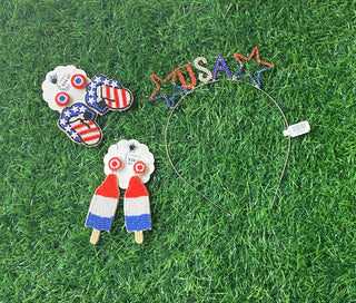 Patriotic Ice Cream Dangles
