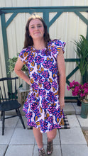 Load image into Gallery viewer, Pink Tropical Rachel Tiered Dress L