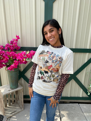 Mesh Top Leopard