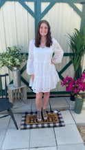 Load image into Gallery viewer, White Meredith Eyelet Dress L