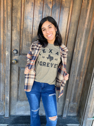 Western Plaid Button-Up Jacket — Rodeo-Ready Style