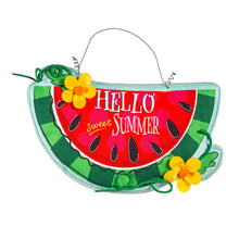 Load image into Gallery viewer, Hello Sweet Summer Watermelon Estate Door Décor