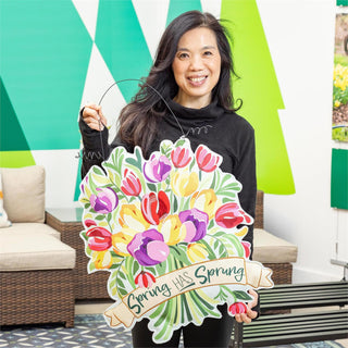 Happy Valentine's Day Floral Wreath/ Spring has Sp