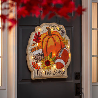 'Tis the season' Fall themed door hanger