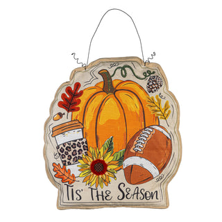 Tis the Season Fall Lighted Estate Door Décor