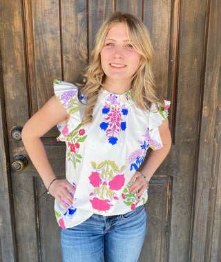 Kenzie Flounce Top Medium