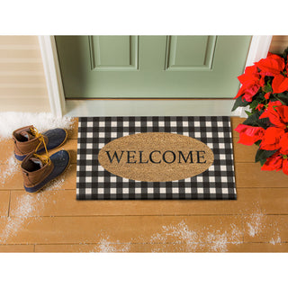 Buffalo Check Welcome Mat