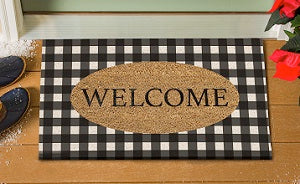 Buffalo Check Welcome Mat