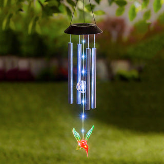 Solar Windchime, Dragonfly, Hummingbird, Butterfly