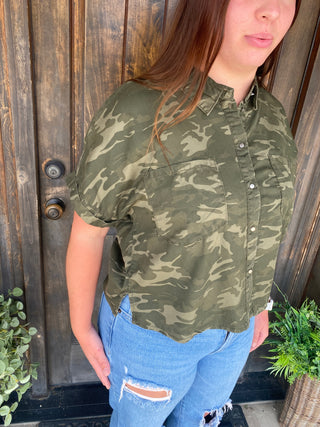 Camo Button Up Shirt