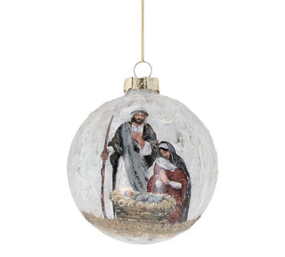 Christmas ornament with nativity scene