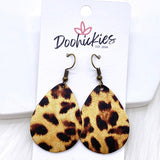Metallic Leopard Teardrop Earrings at MainStreet Mercantile